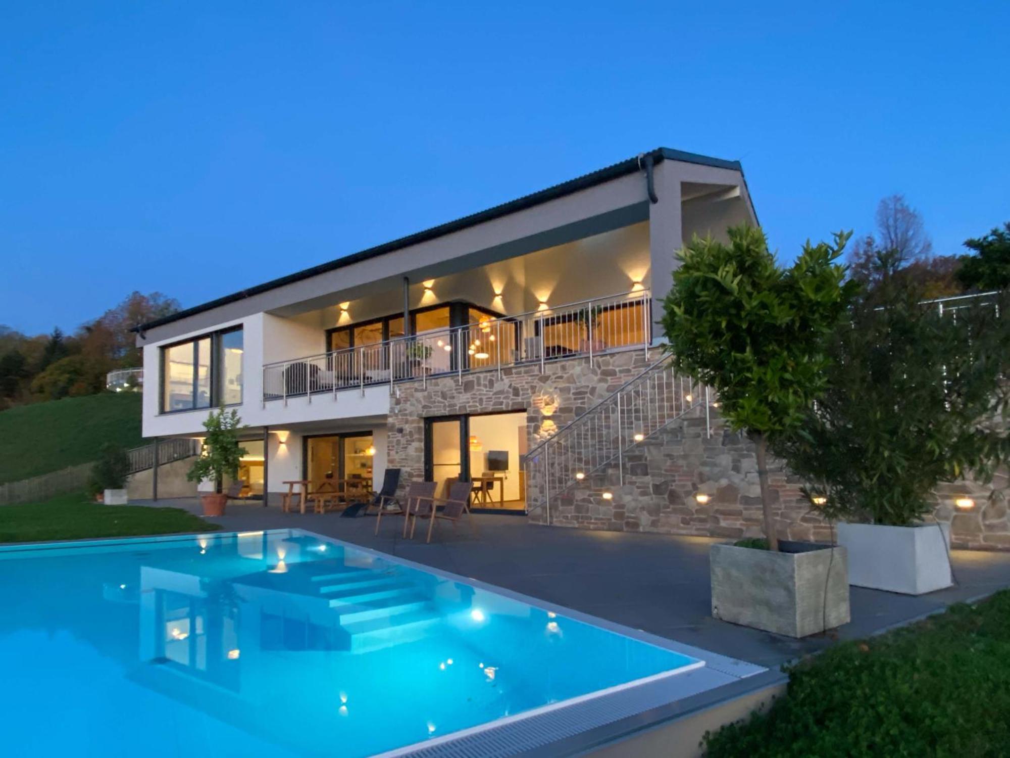 Greim15 --- Ganzes Ferienhaus Mit Fernsicht, Pool, Wellness Deutschlandsberg Luaran gambar