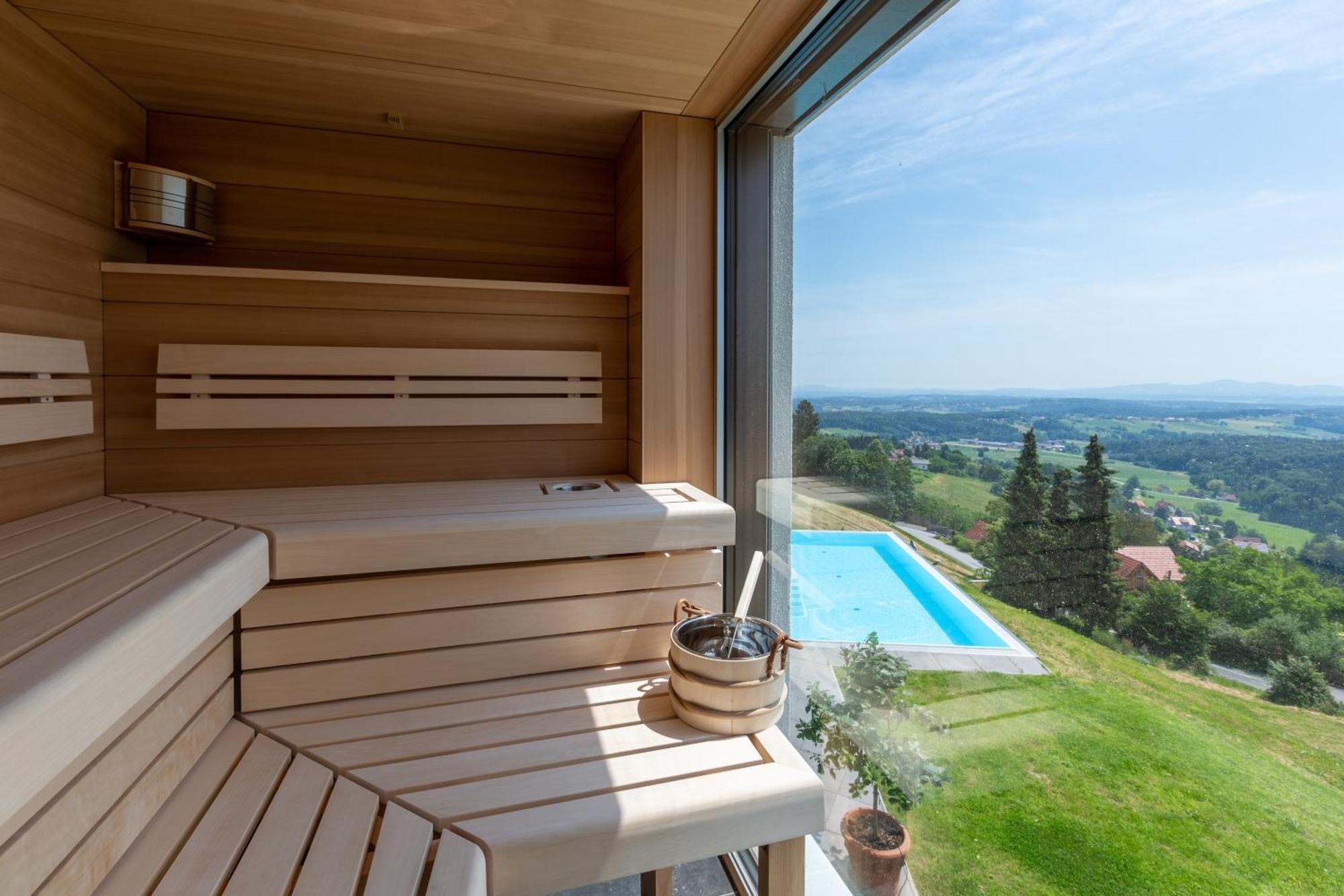 Greim15 --- Ganzes Ferienhaus Mit Fernsicht, Pool, Wellness Deutschlandsberg Luaran gambar